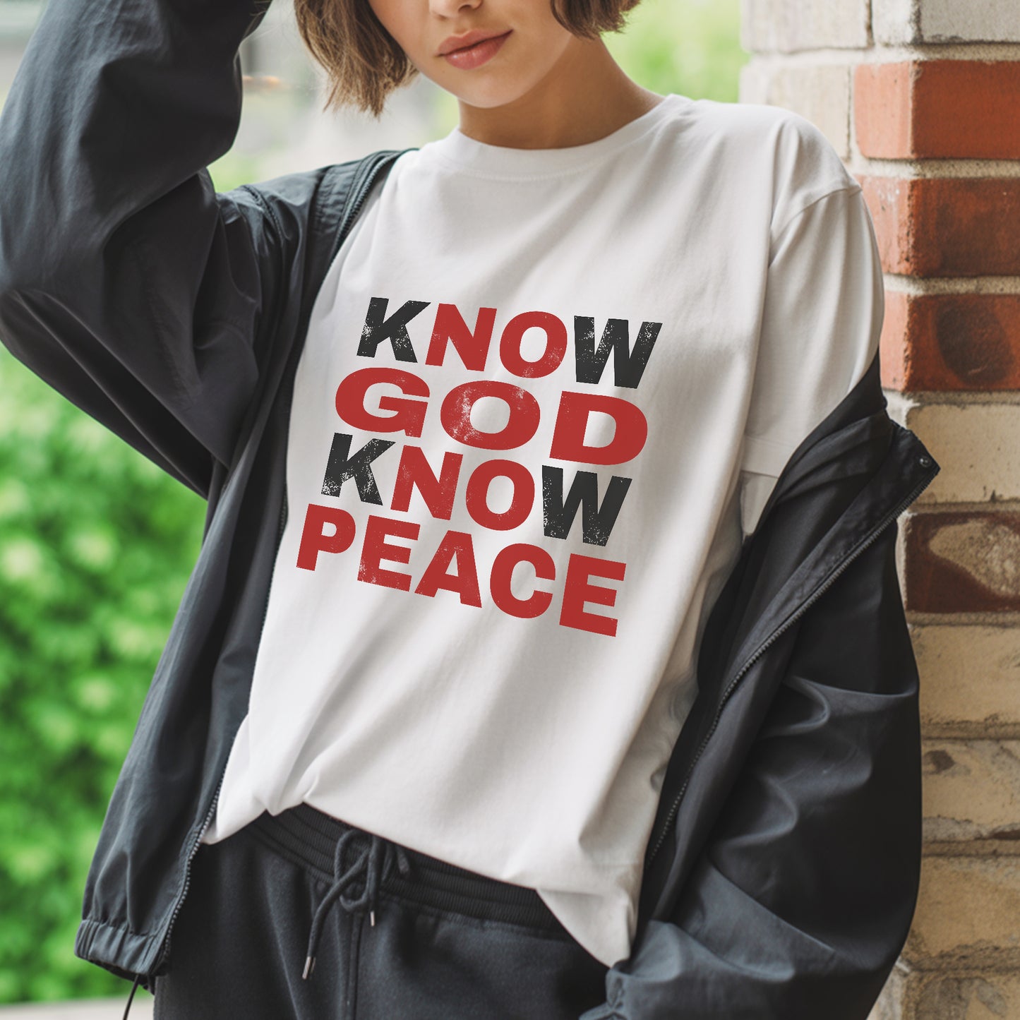 Know God Know Peace T-Shirt - Spiritual Wisdom Declaration