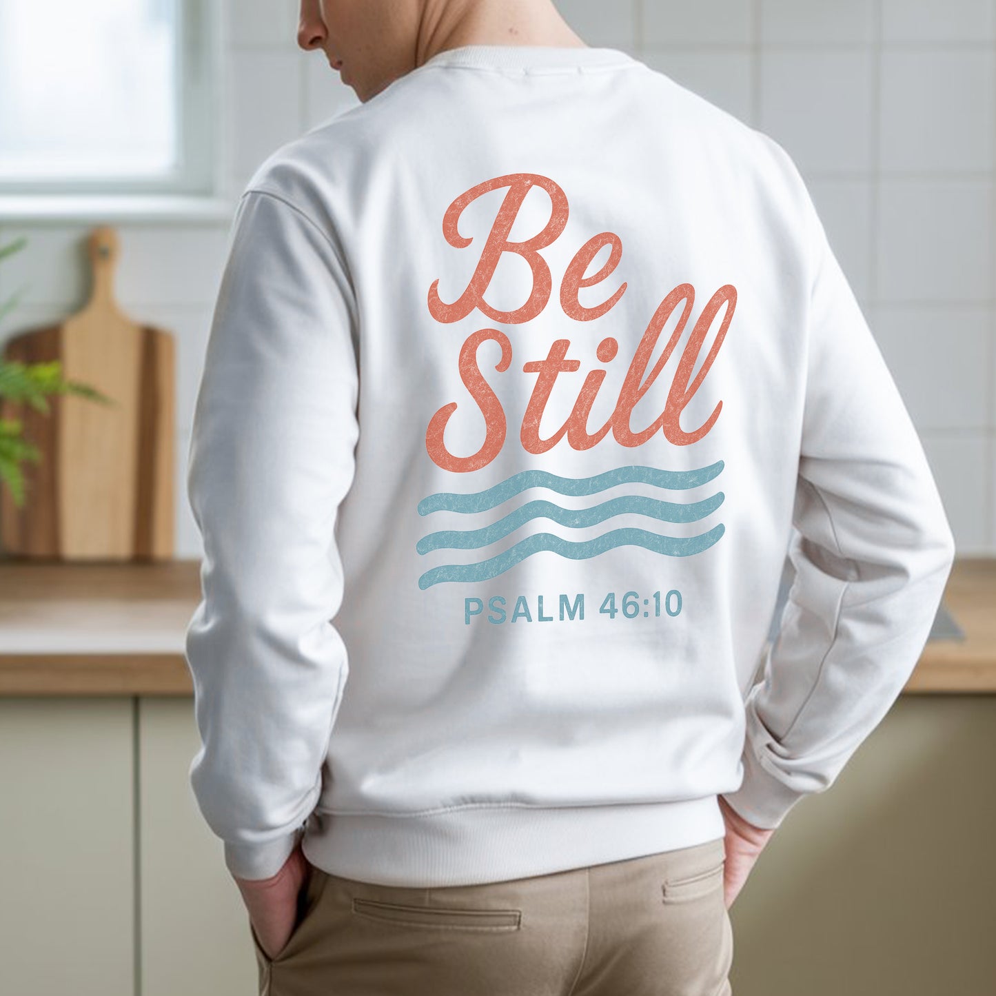 Be Still Psalm 46:10 T-Shirt Two Sides - Finding Peace in God's Presence