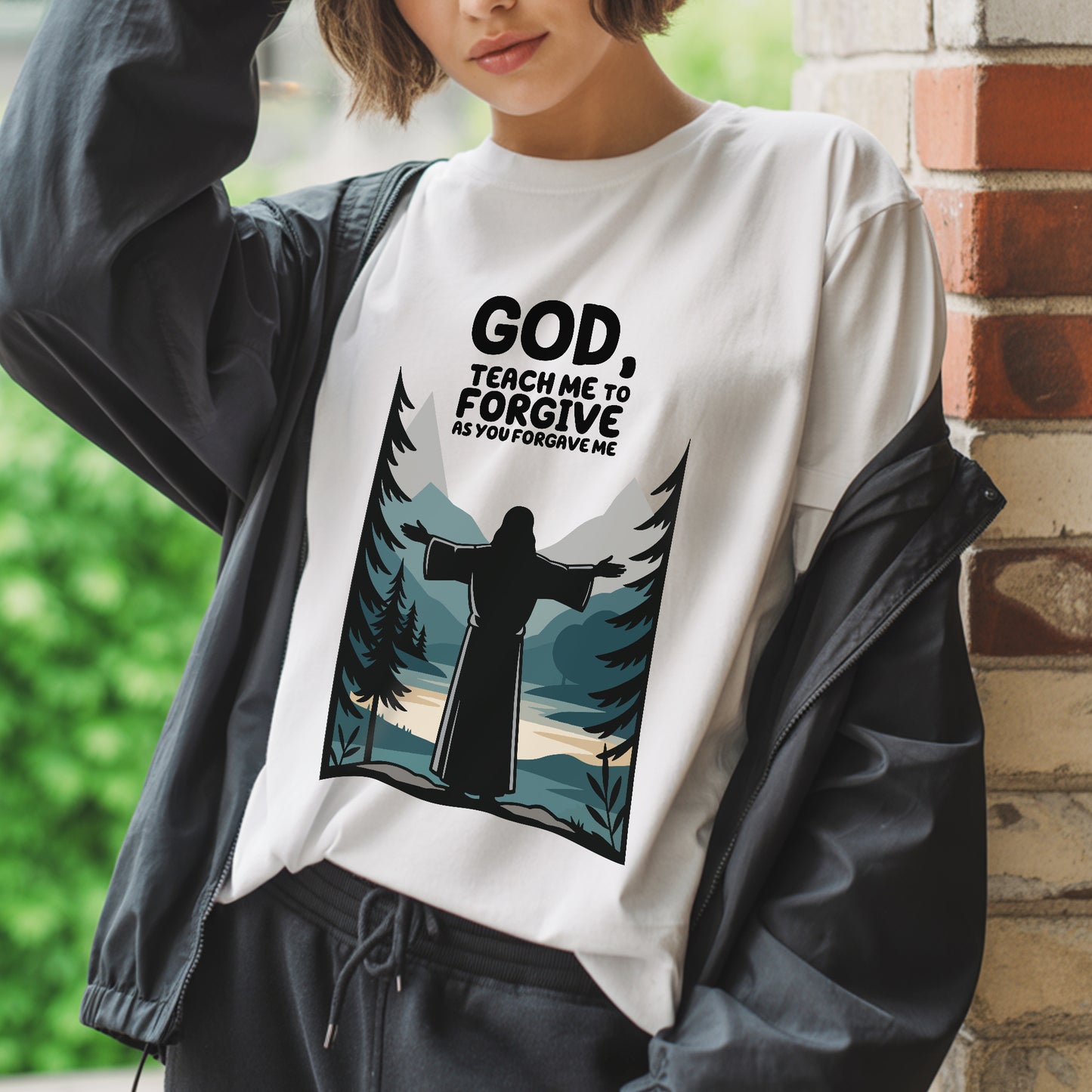 God, Teach Me To Forgive As You Forgive Me T-Shirt - Christian Forgiveness Prayer Declaration