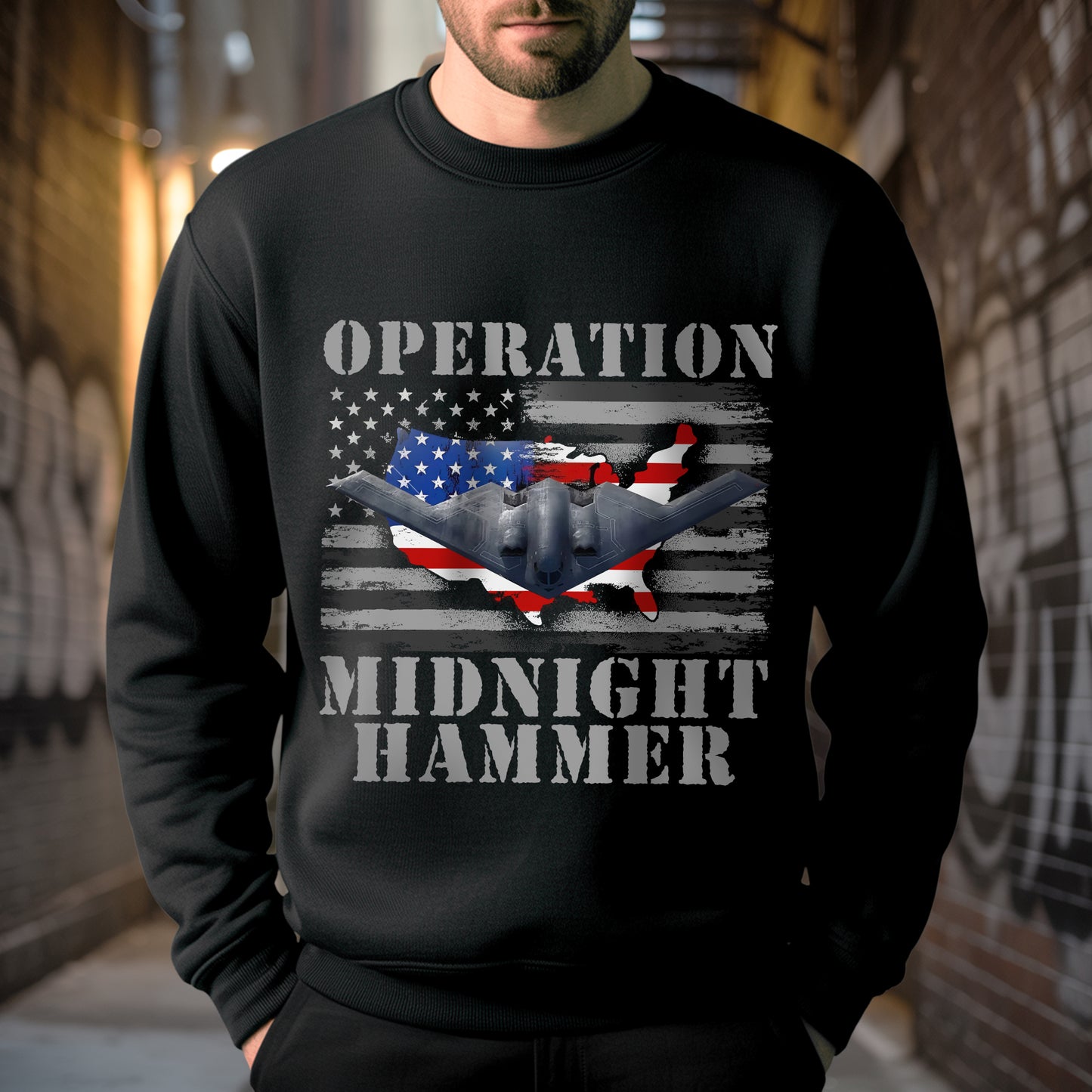 Operation Midnight Hammer Patriotic Christian T-Shirt | God Bless America Military Tribute