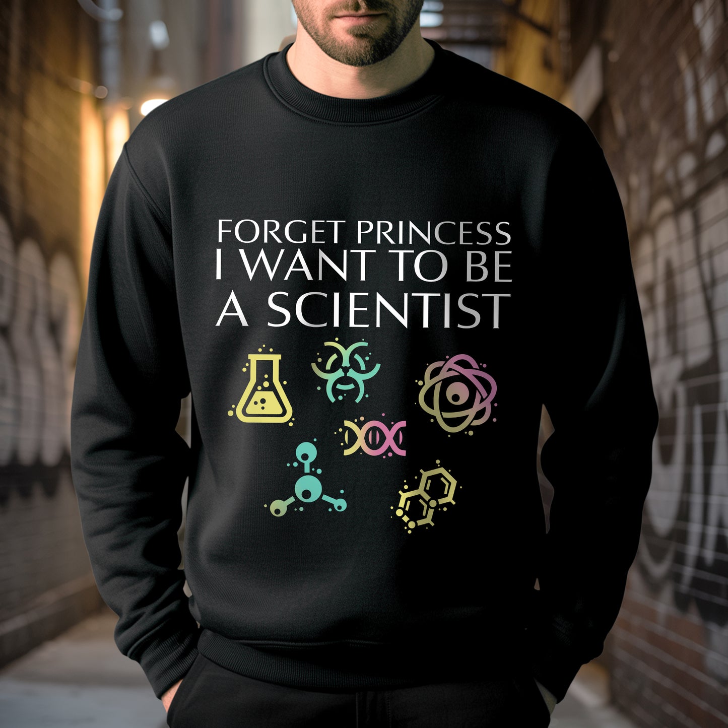 Forget Princess I Want To Be A Scientist T-Shirt - STEM Empowerment