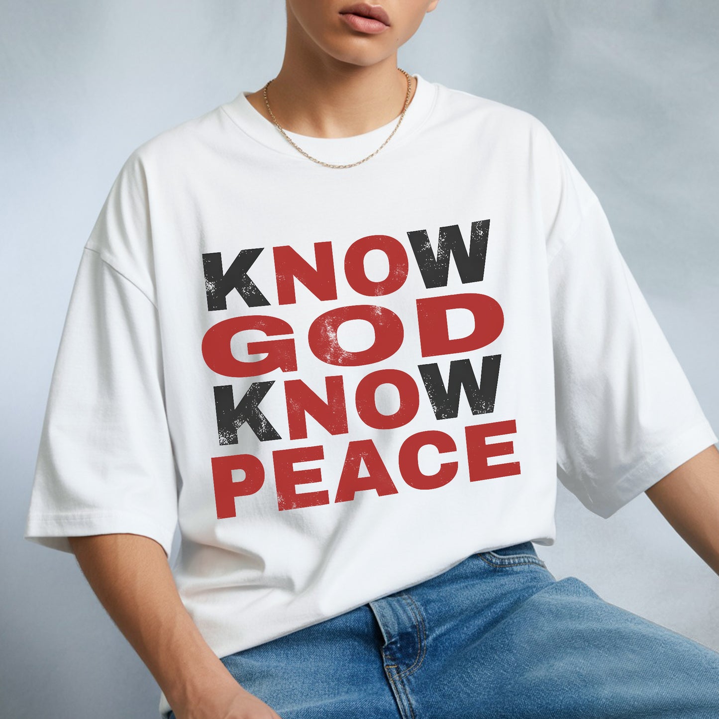 Know God Know Peace T-Shirt - Spiritual Wisdom Declaration