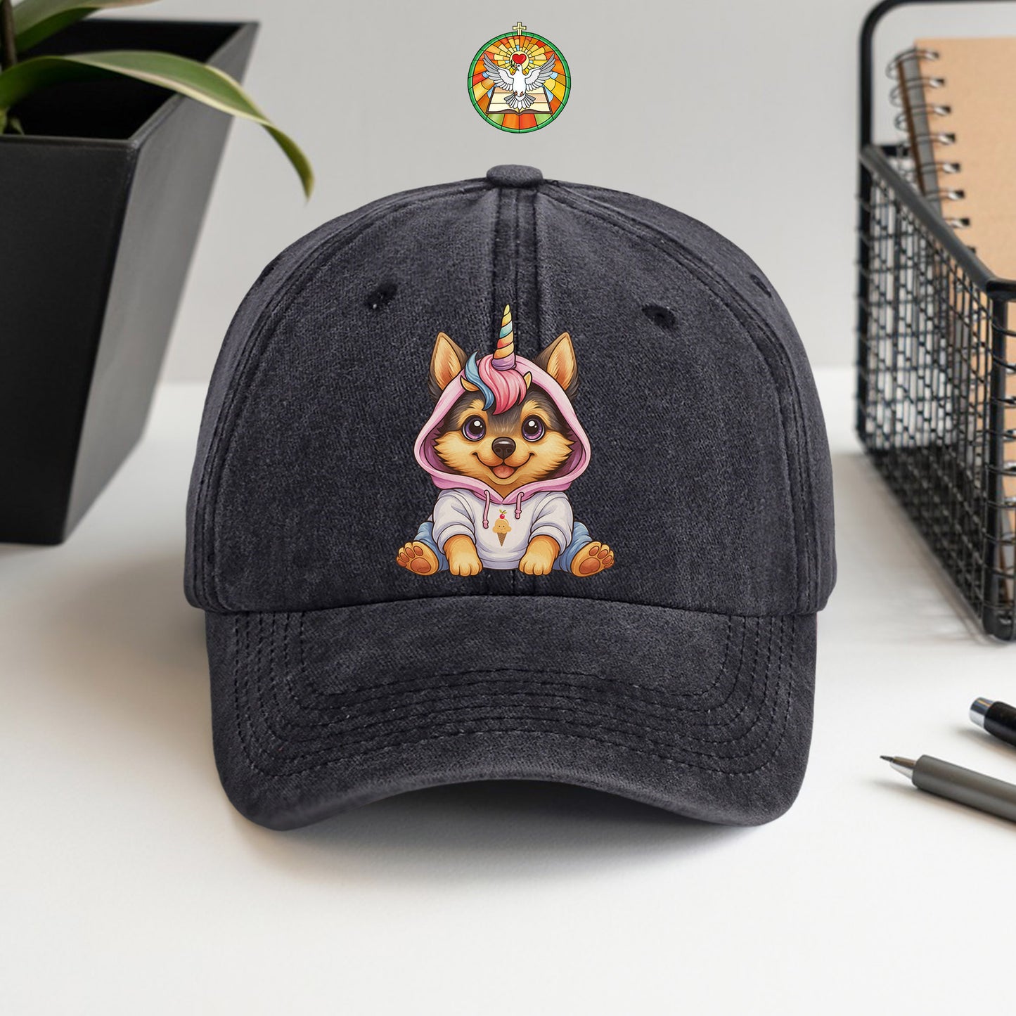 Unicorn Dog Baseball Cap - Magical Pet Lover Hat