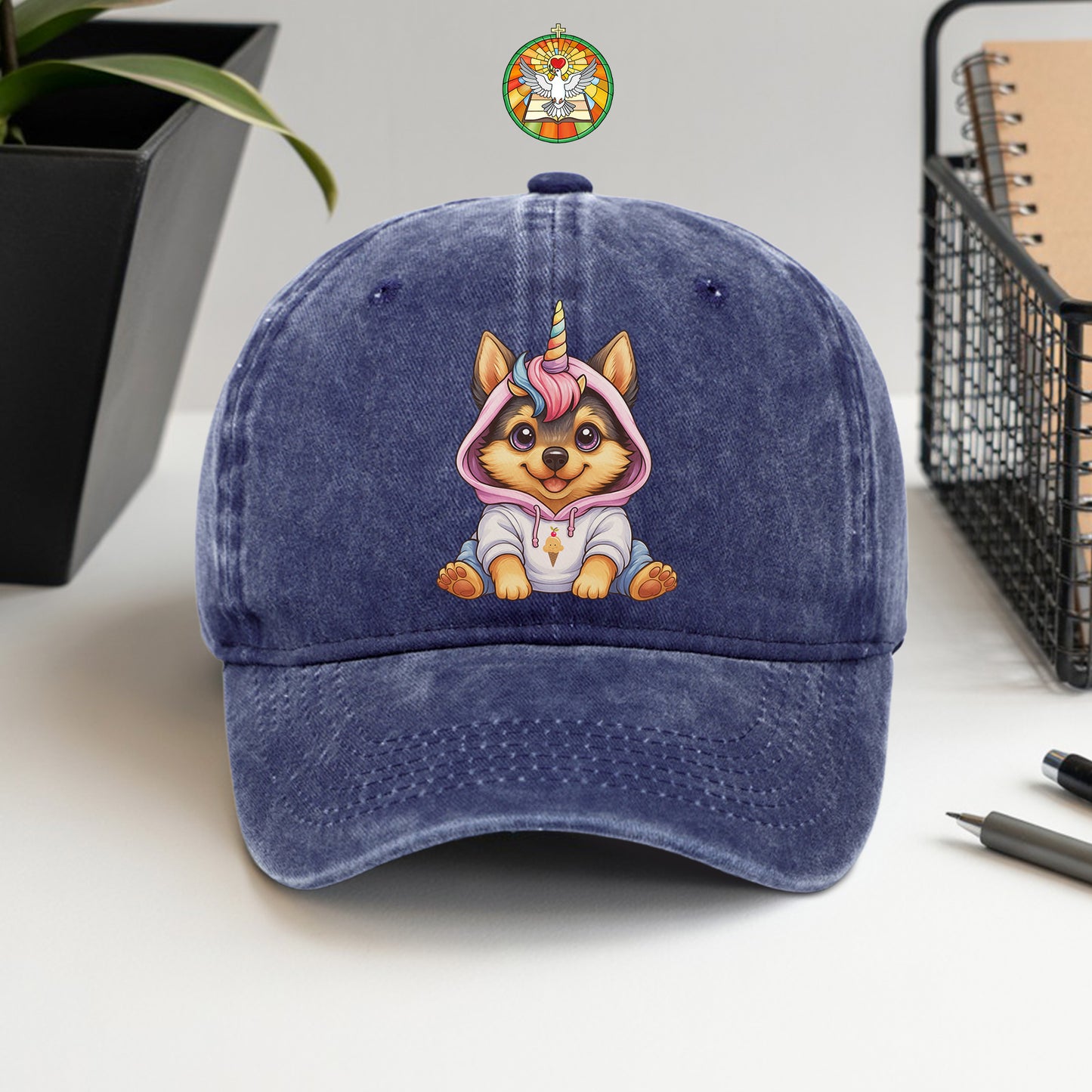 Unicorn Dog Baseball Cap - Magical Pet Lover Hat
