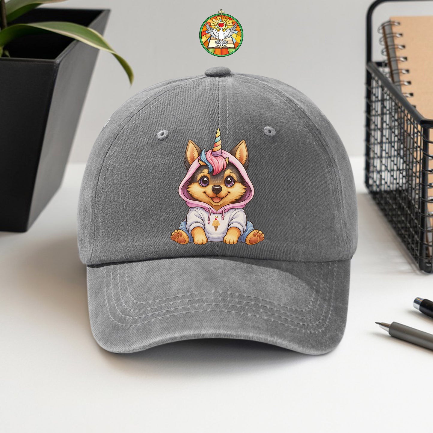 Unicorn Dog Baseball Cap - Magical Pet Lover Hat
