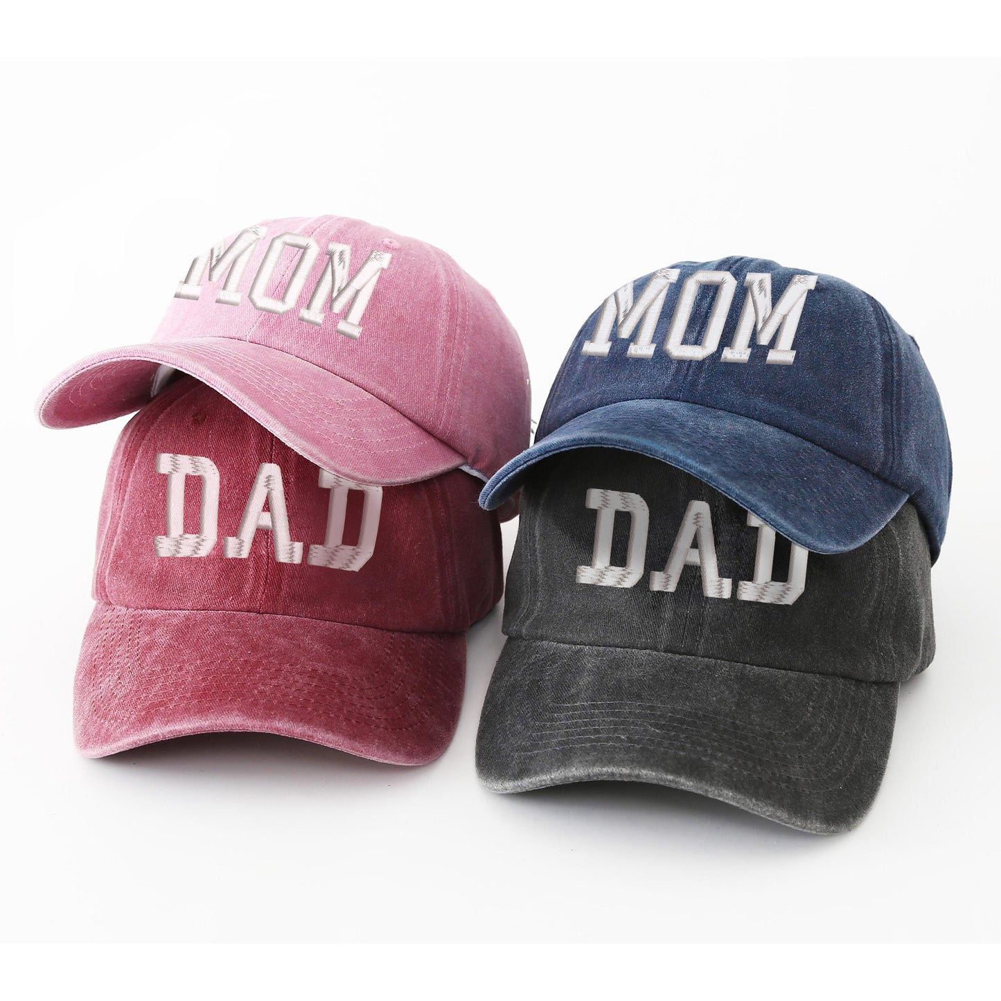 Classic MOM Hat - Premium Embroidered Washed Cotton Cap, Perfect Mother's Day Gift for Mom, Wife, Grandma