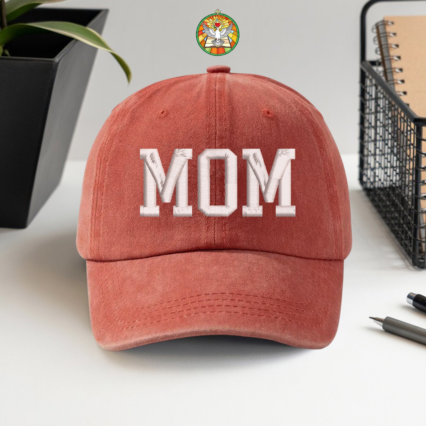 Classic MOM Hat - Premium Embroidered Washed Cotton Cap, Perfect Mother's Day Gift for Mom, Wife, Grandma