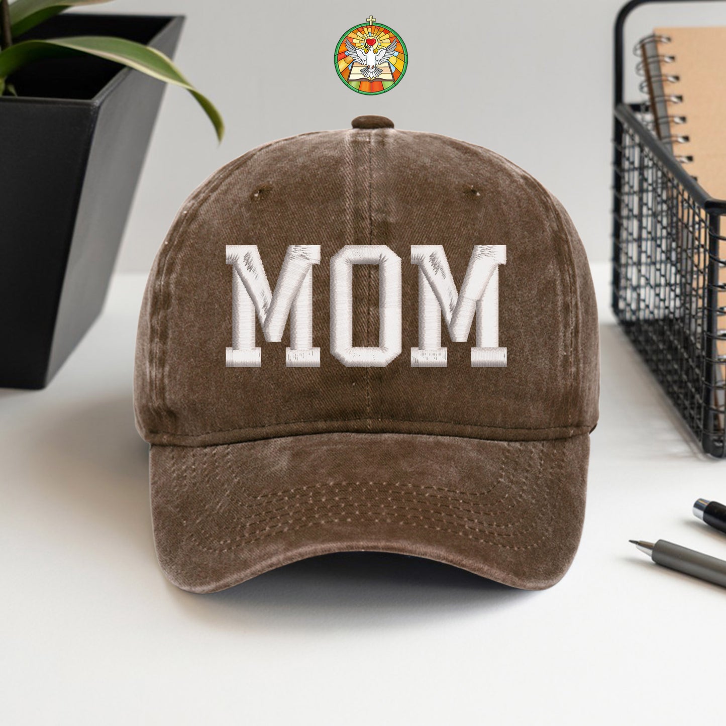 Classic MOM Hat - Premium Embroidered Washed Cotton Cap, Perfect Mother's Day Gift for Mom, Wife, Grandma