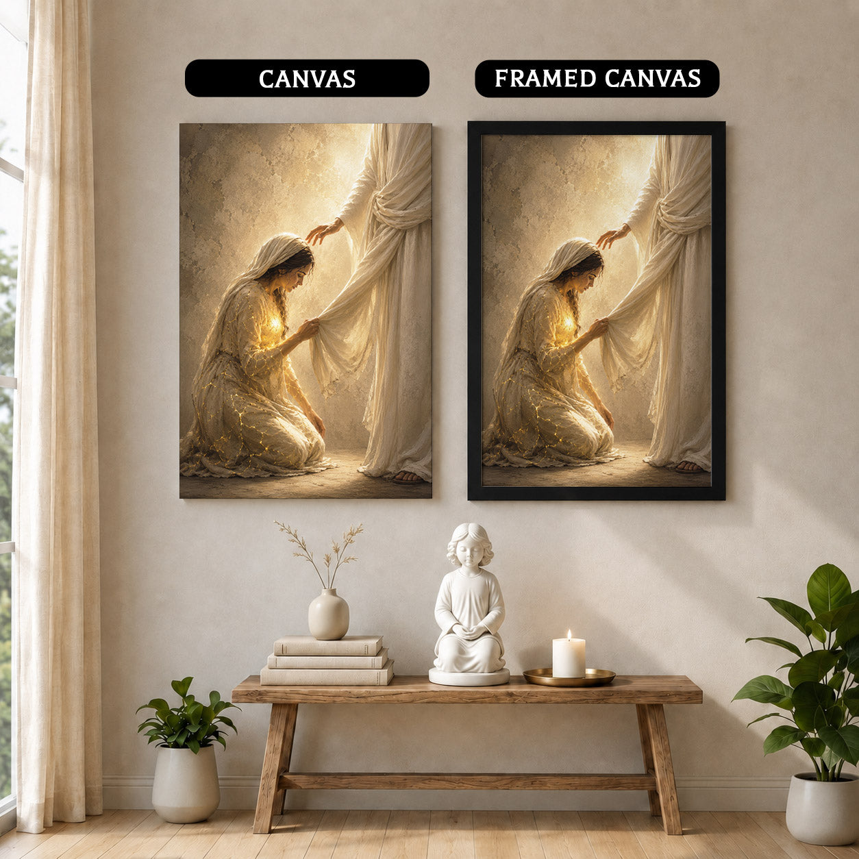 Jesus Healing Touch Christian Wall Art Poster/Canvas