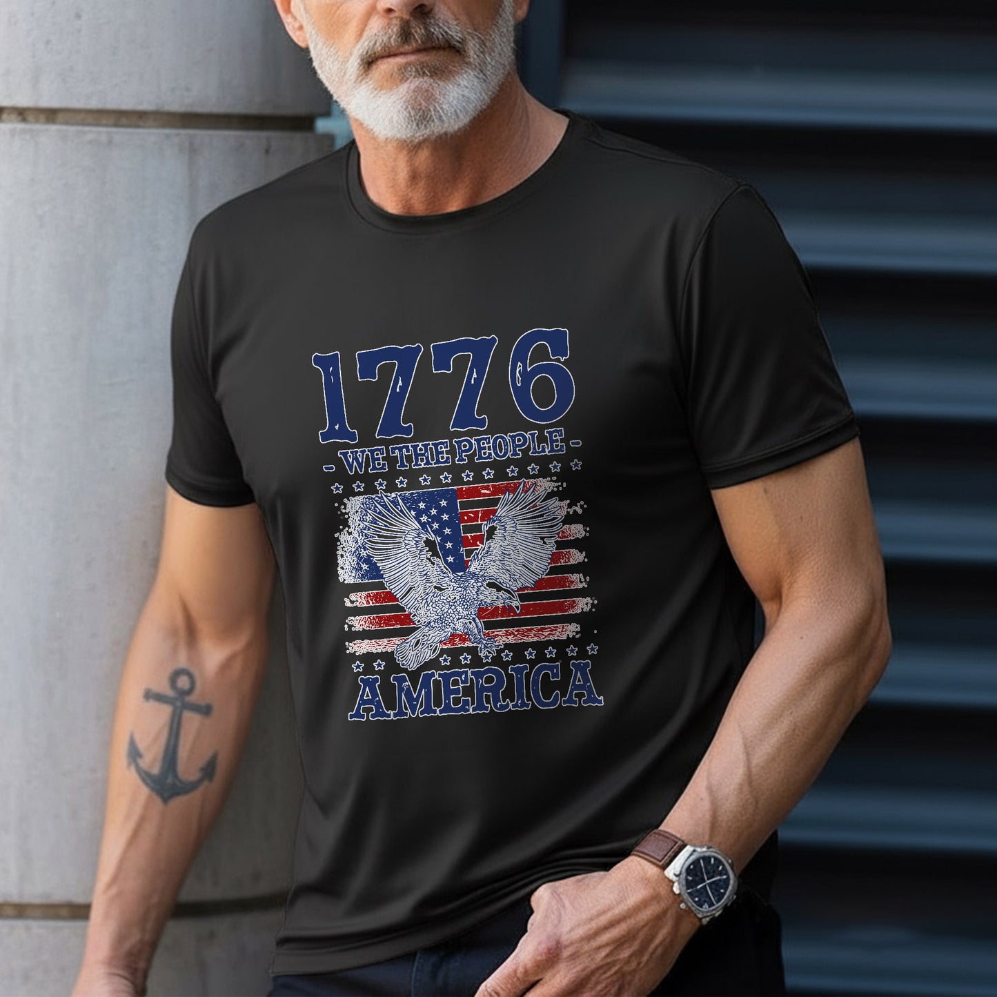 1776 We The People Patriotic Eagle T-Shirt