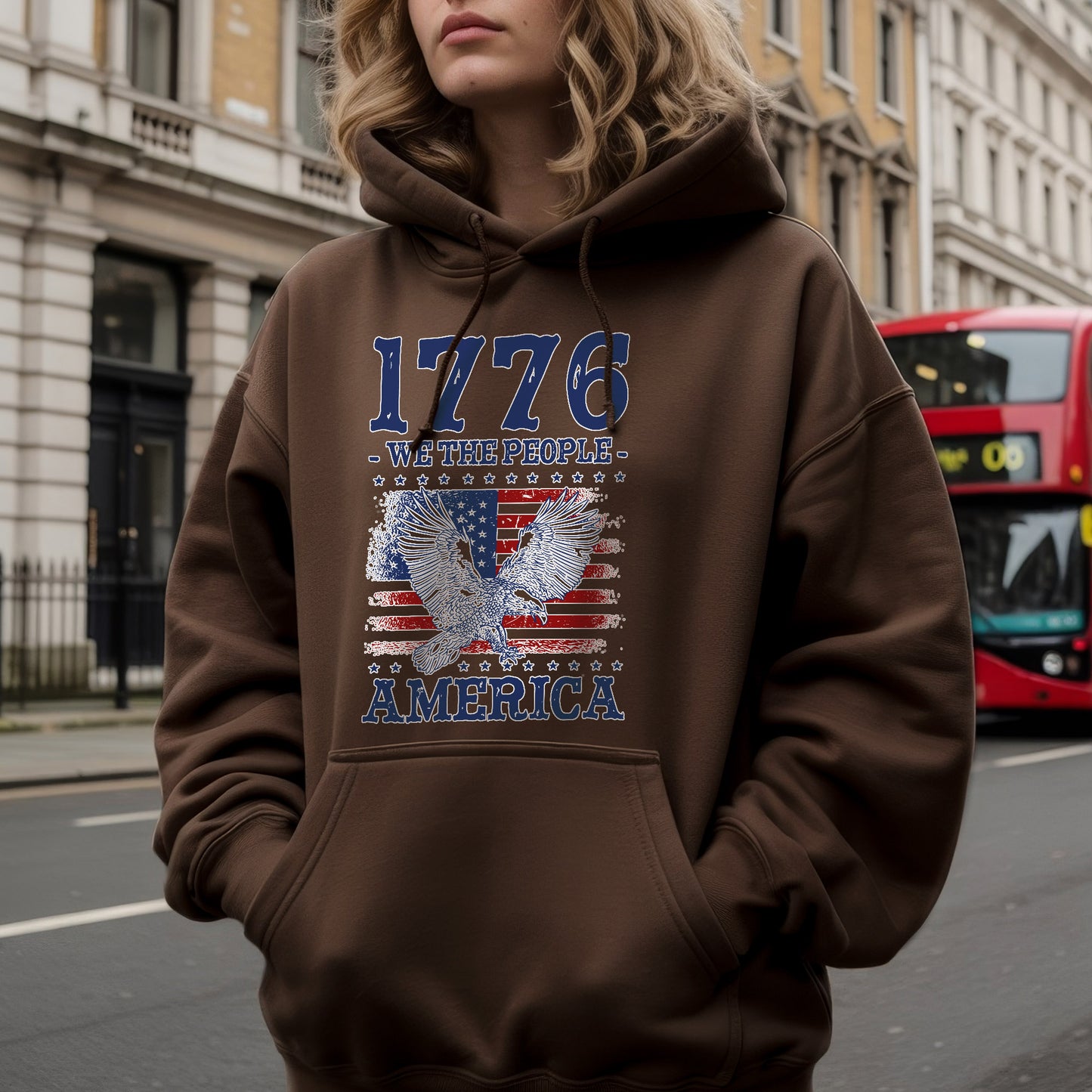 1776 We The People Patriotic Eagle T-Shirt