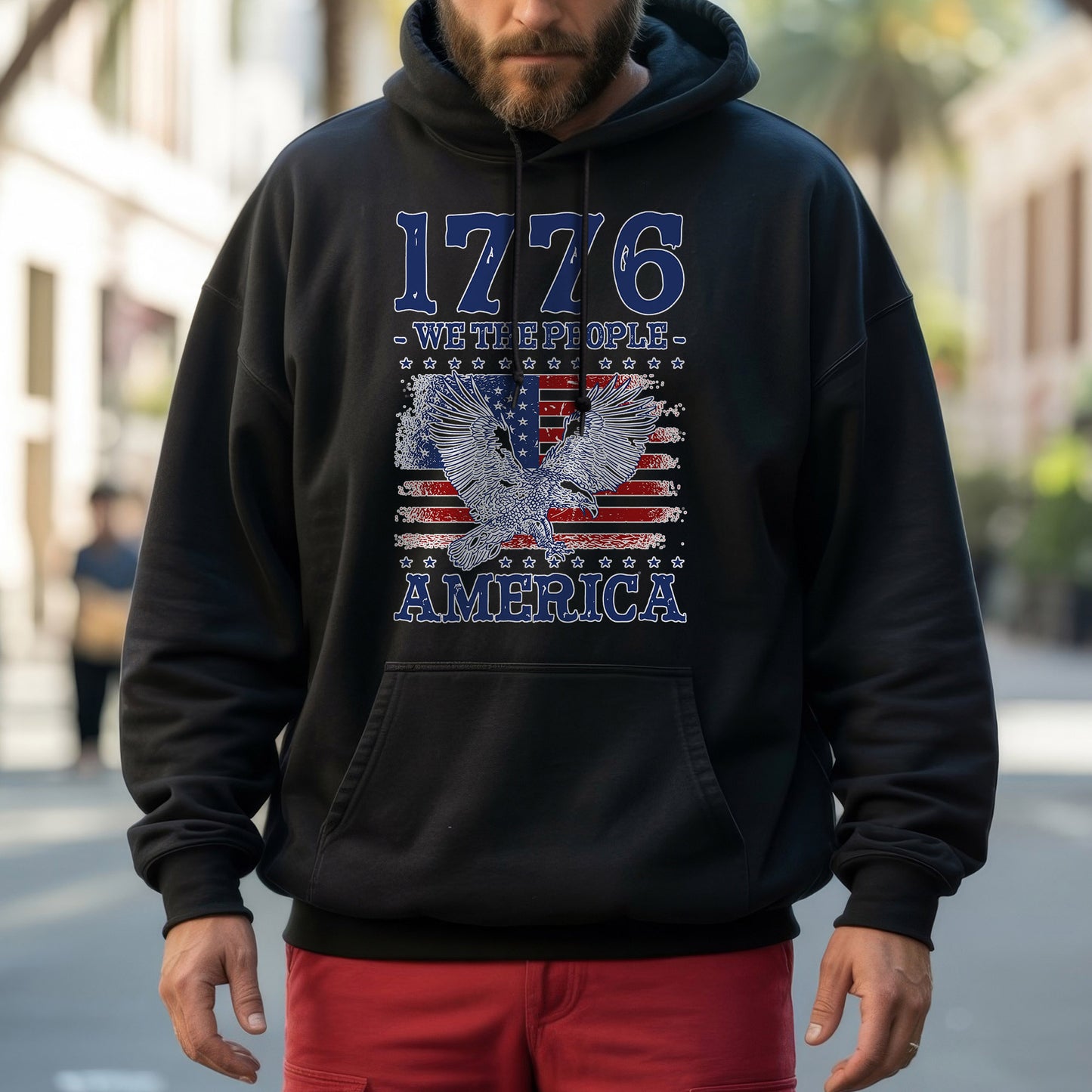 1776 We The People Patriotic Eagle T-Shirt