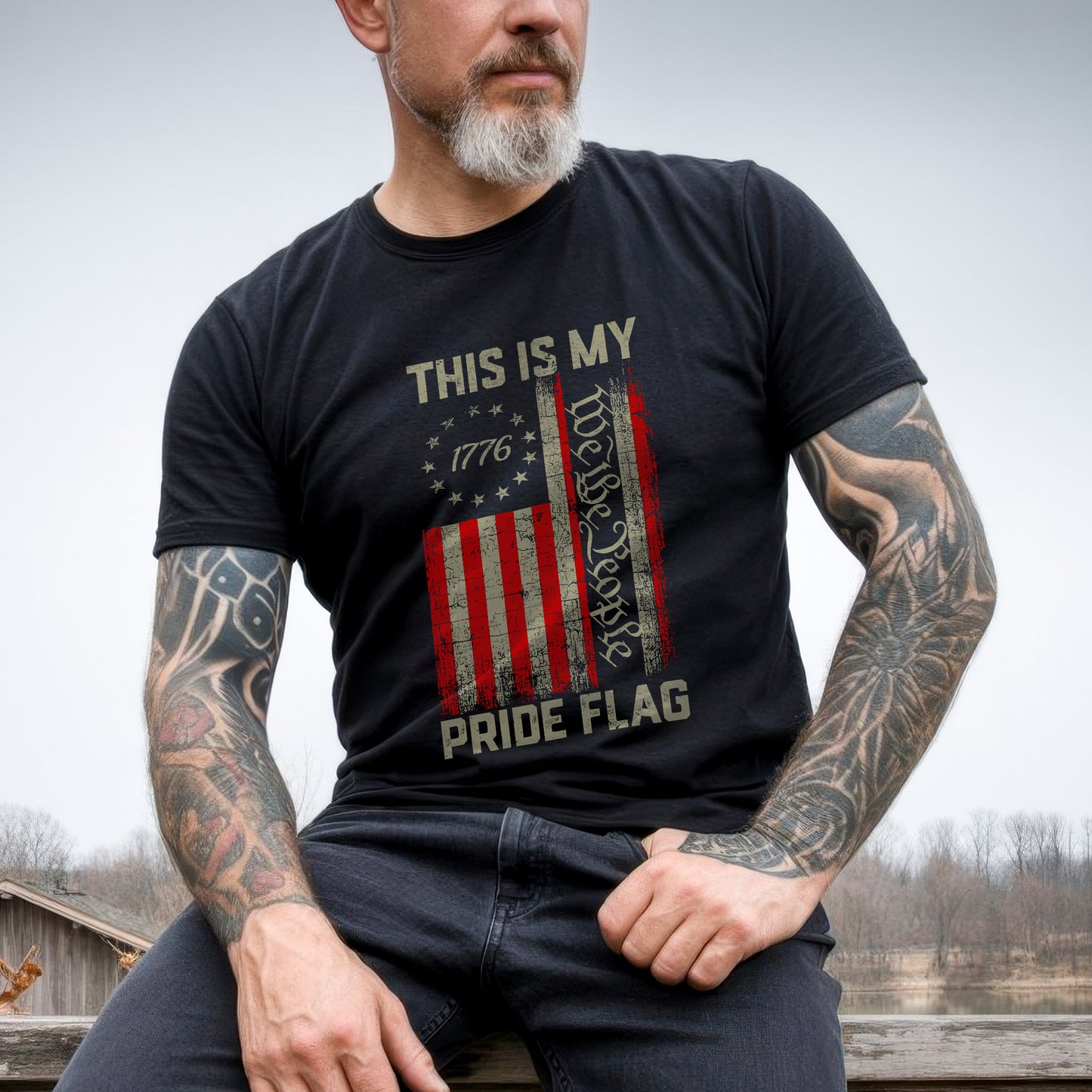 This Is My 1776 We The People Pride Flag T-Shirt