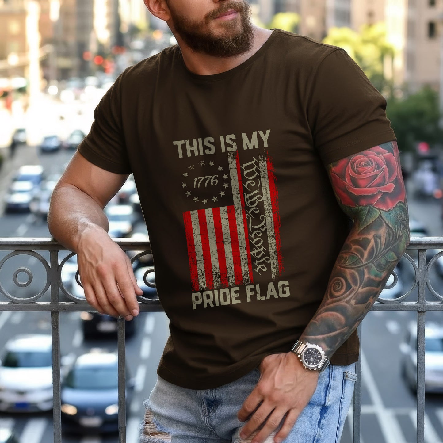 This Is My 1776 We The People Pride Flag T-Shirt