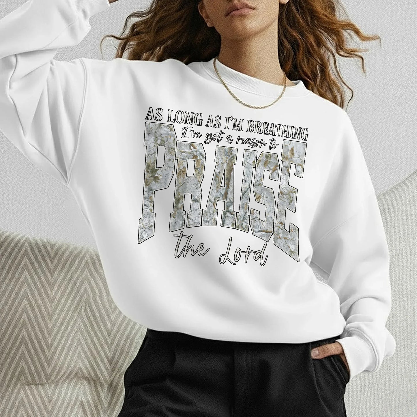 As Long As I’m Breathing I’ve Got a Reason to Praise the Lord - Christian Pattern - Unisex Tshirt / Hoodie / Sweatshirt - Faith Guided Life