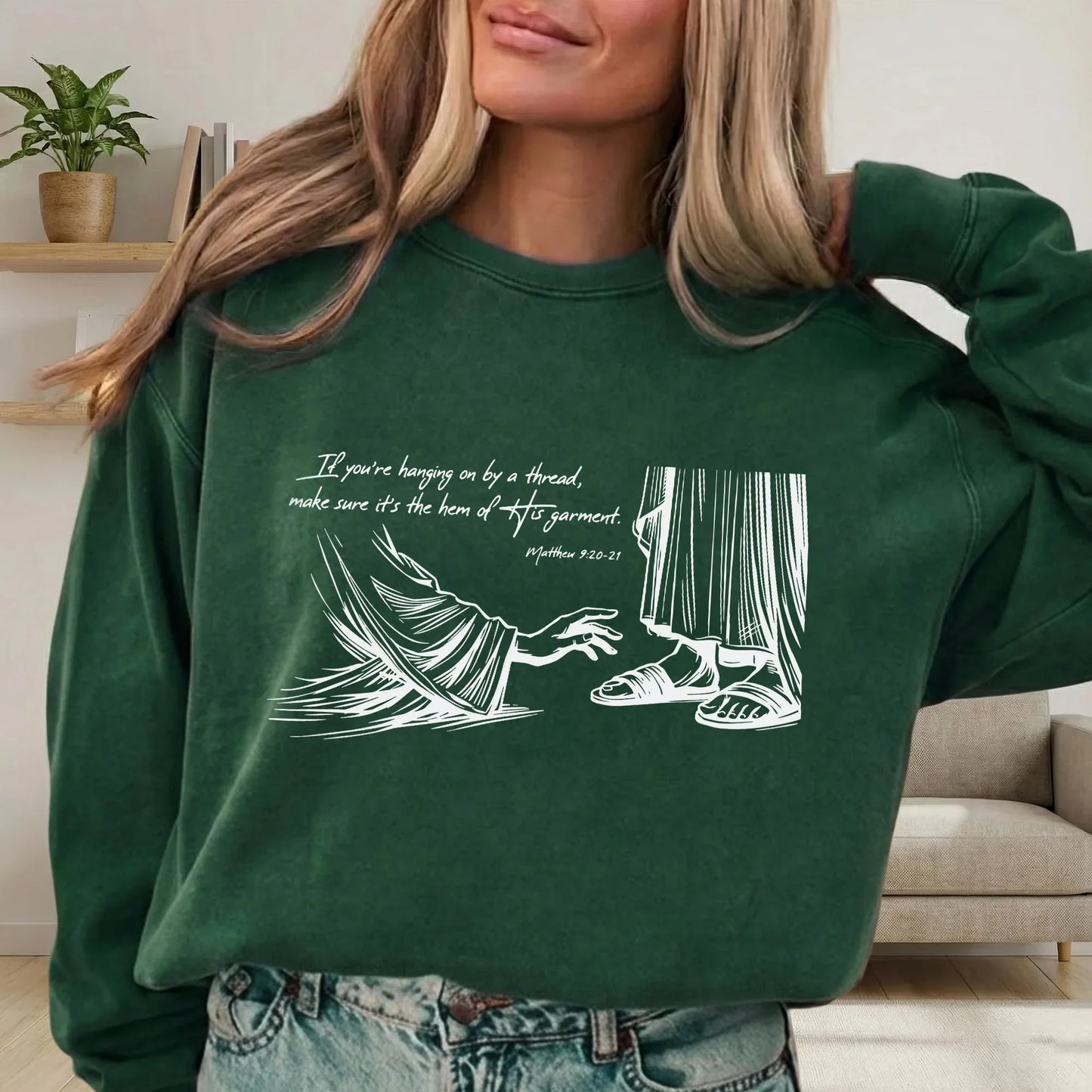 Hem of His Garment – Faith Message – Unisex Tshirt / Hoodie / Sweatshirt - Faith Guided Life