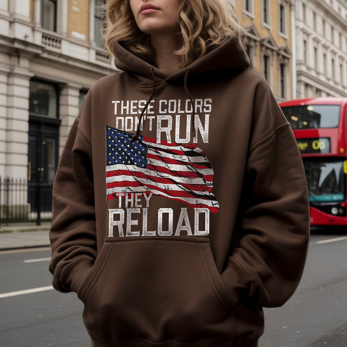 These Colors Don't Run They Reload Patriotic USA Flag T-Shirt