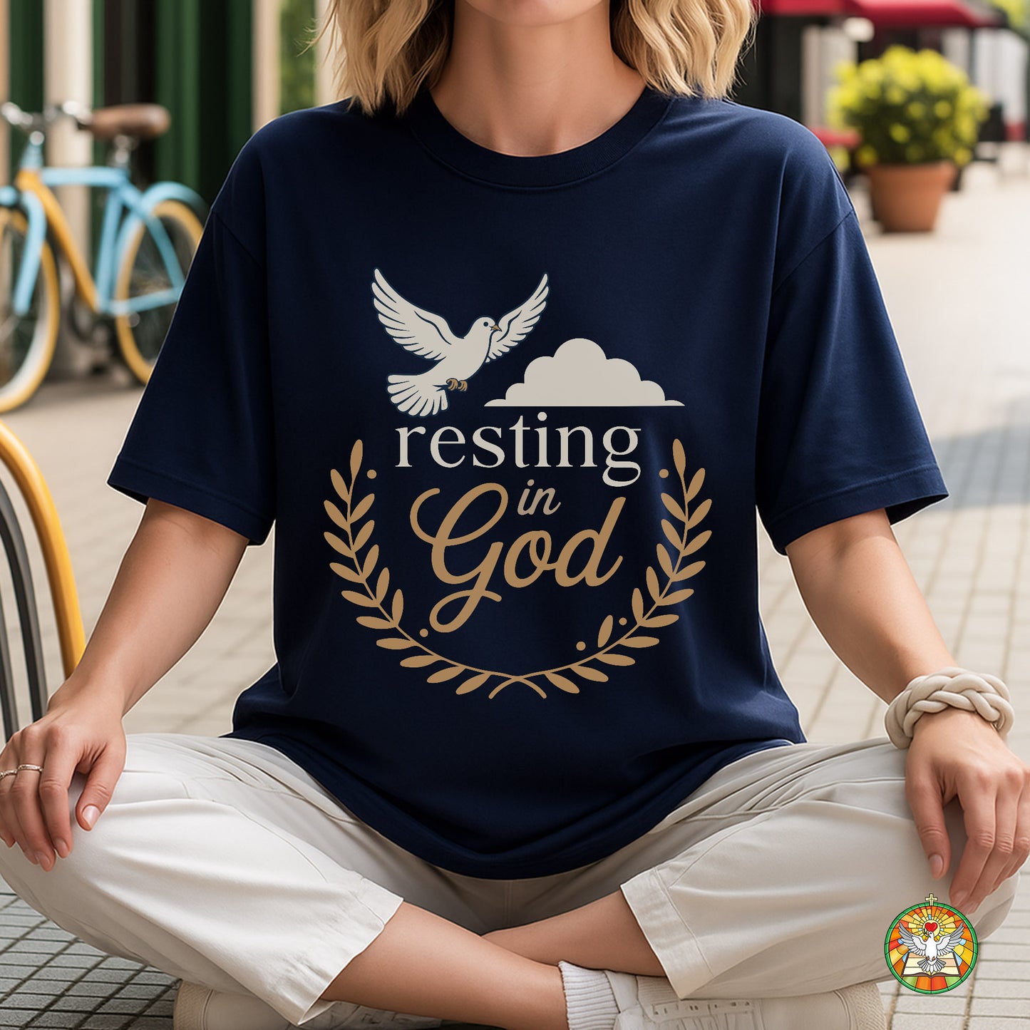 Resting In God T-Shirt - Christian Peace and Spiritual Rest Declaration