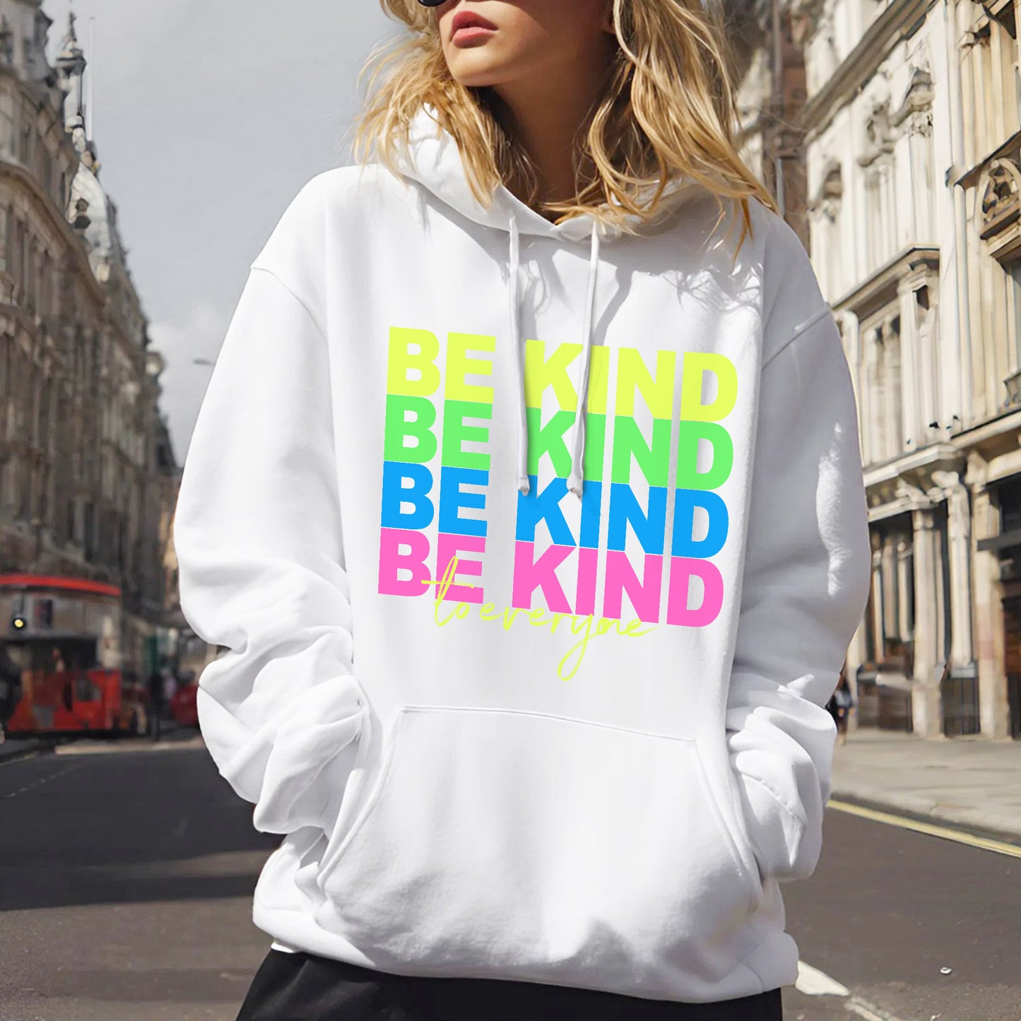 Be Kind To Everyone Rainbow Positivity T-Shirt Kindness Matters Inspirational Message Tee