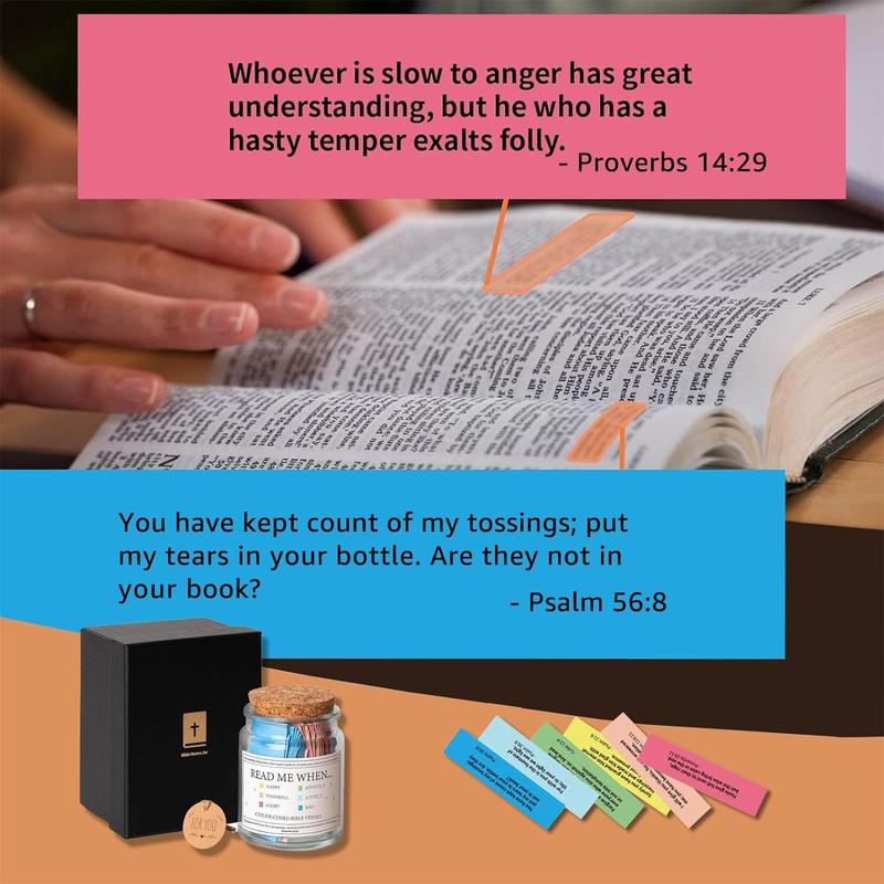 Bible Verse Jar Read Me When - Emotions & Feelings- Christian Gifts