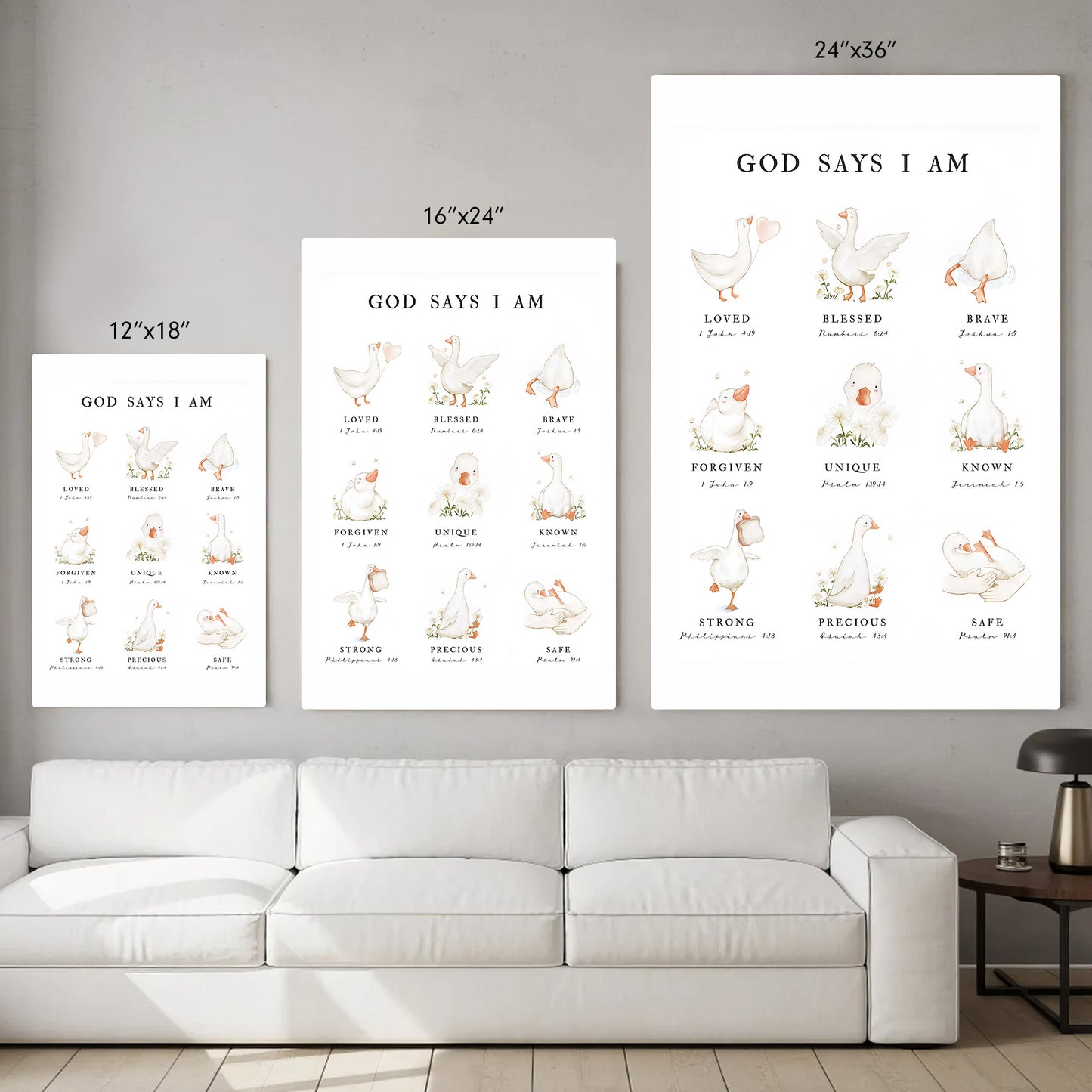 God Says I Am - Inspirational Poster/Canvas