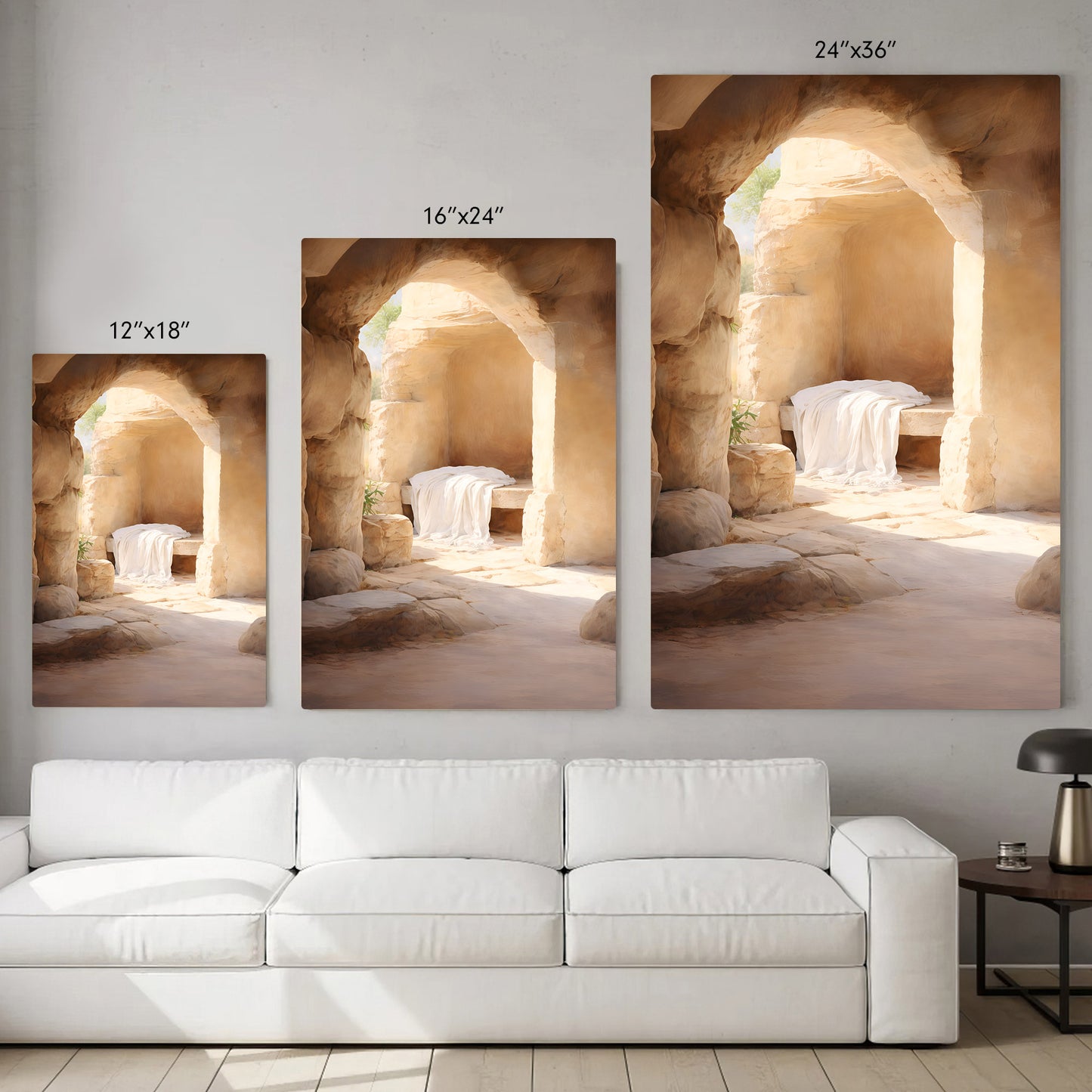 Empty Tomb - He Has Risen Resurrection Poster/Canvas