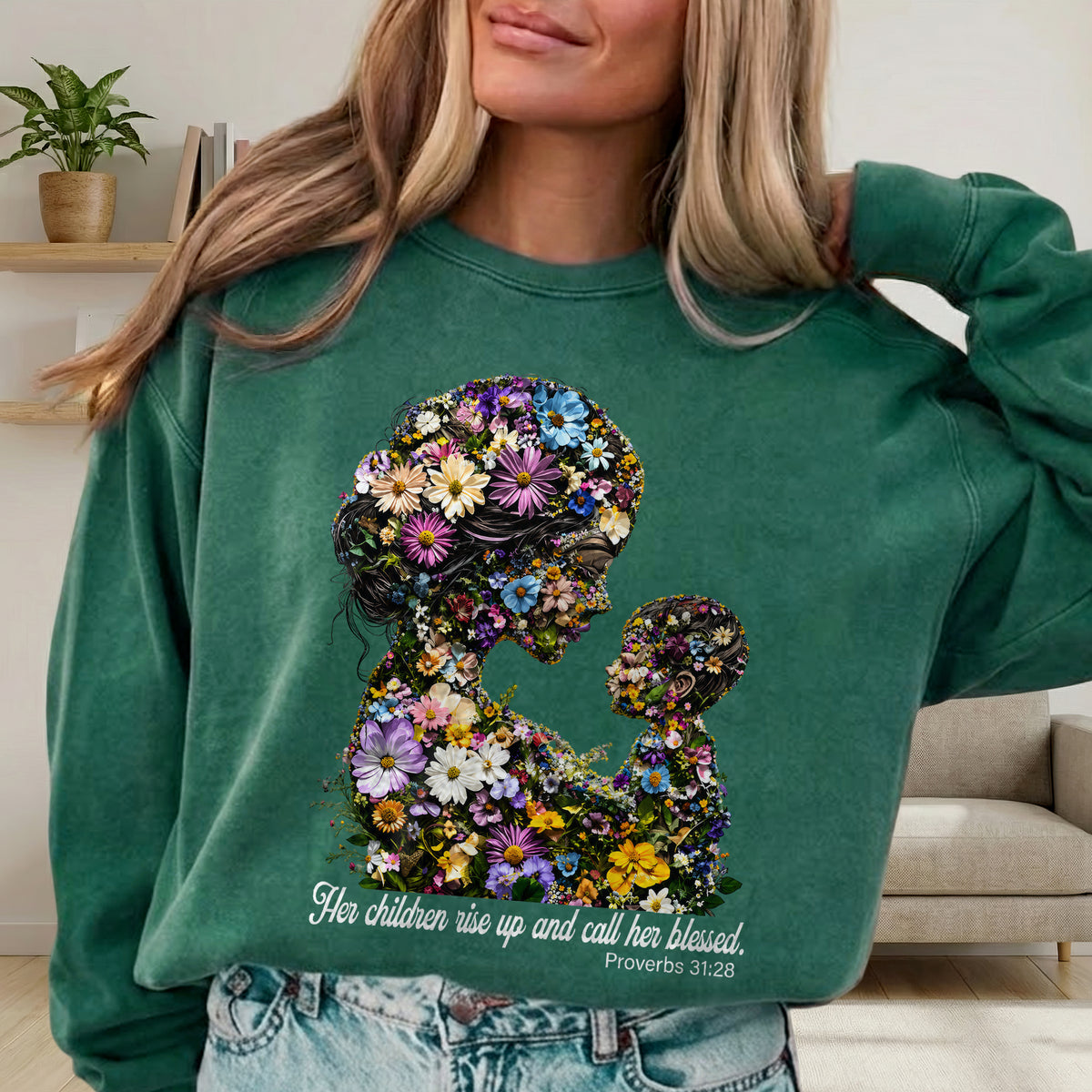 Floral Motherhood - Proverbs 31:28 – Unisex Tshirt / Hoodie / Sweatshirt
