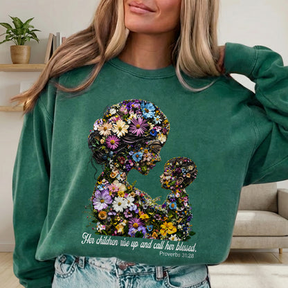 Floral Motherhood - Proverbs 31:28 – Unisex Tshirt / Hoodie / Sweatshirt