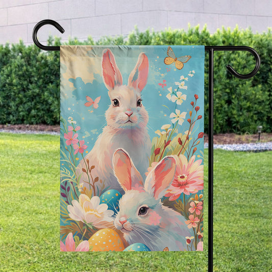 Easter Bunny Garden Flag – Celebrate Spring and New Beginnings