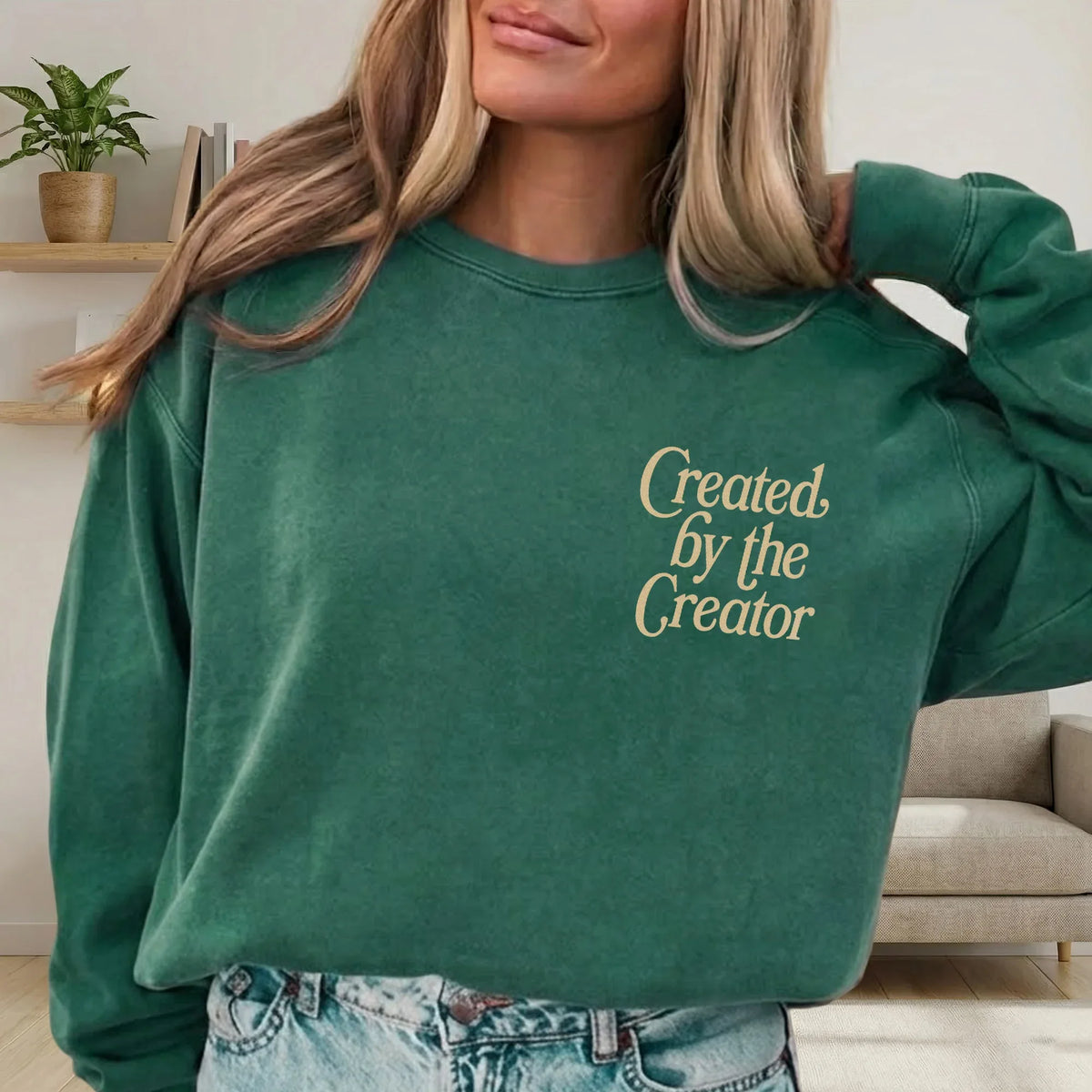 Created By The Creator - Two Sides - Faith Floral - Unisex Tshirt / Hoodie / Sweatshirt - Faith Guided Life