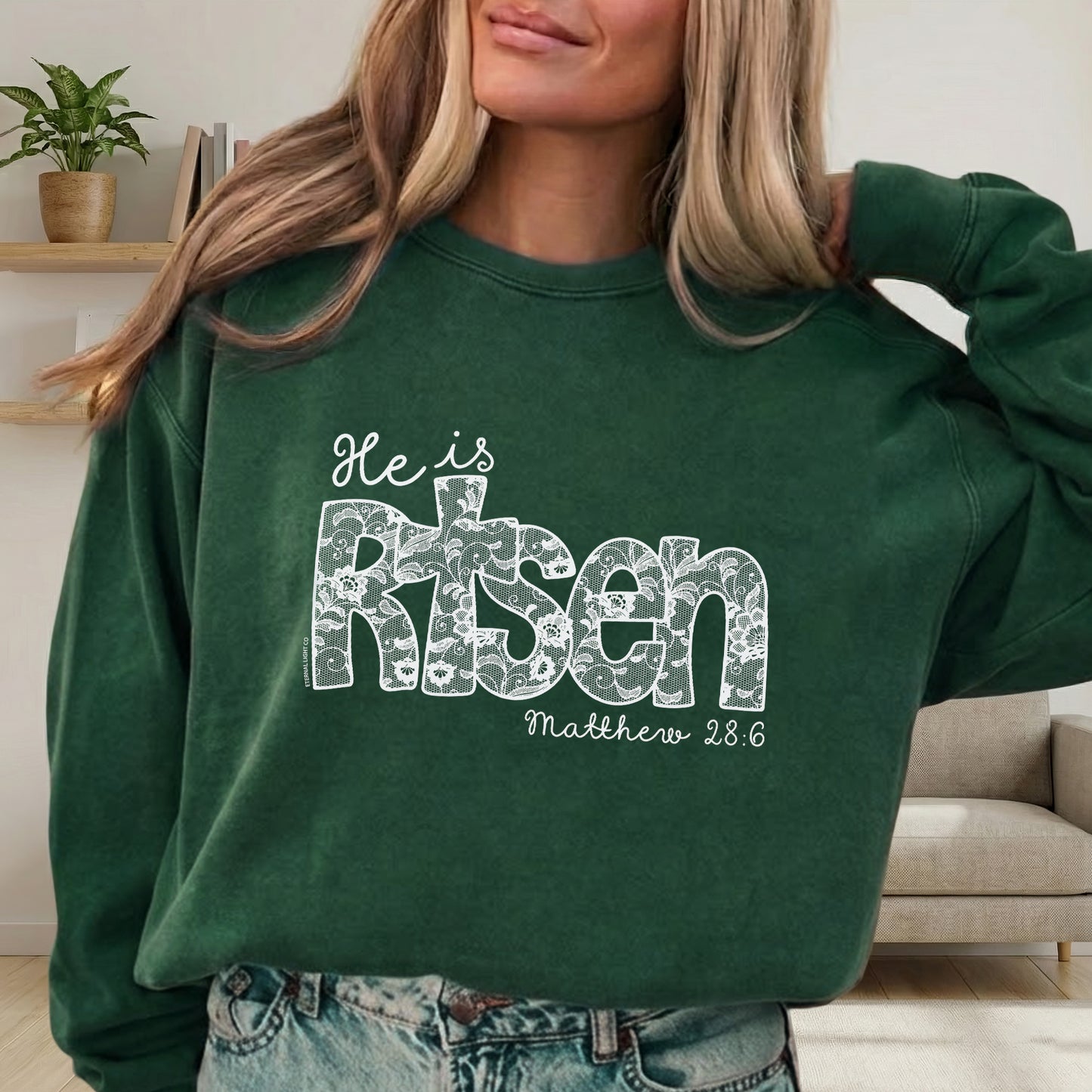 Christian Easter Matthew 28:6 – He is Risen – Unisex Tshirt / Hoodie / Sweatshirt