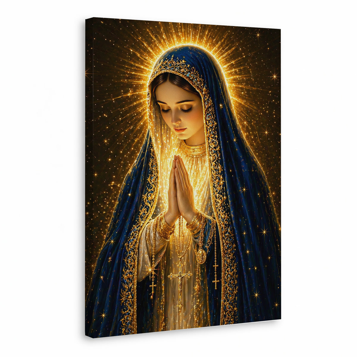 Blessed Virgin Mary Divine Light Art Print Poster/Canvas