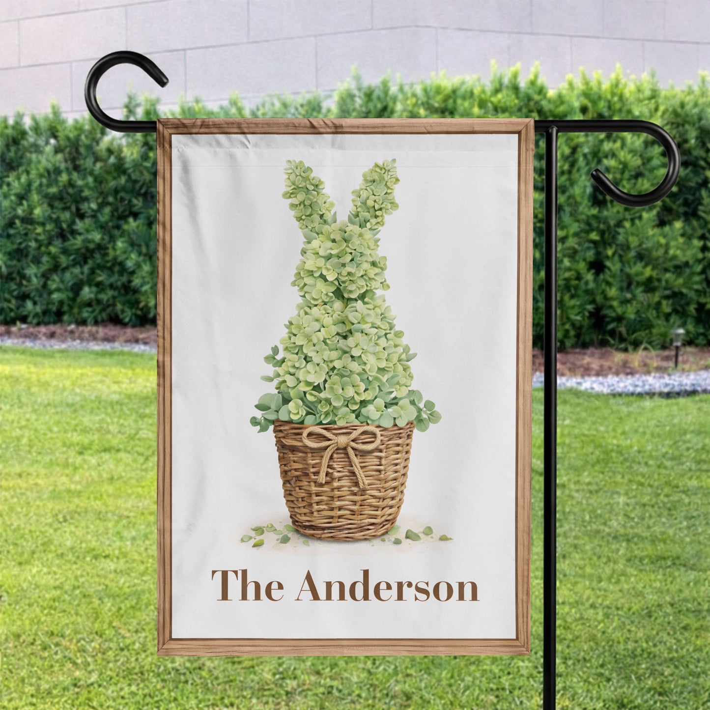 Personalized Easter Garden Flag – Custom Family Name Christian Spring Outdoor Decor