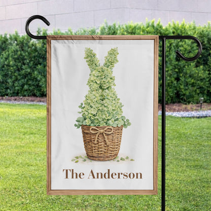 Personalized Easter Garden Flag – Custom Family Name Christian Spring Outdoor Decor