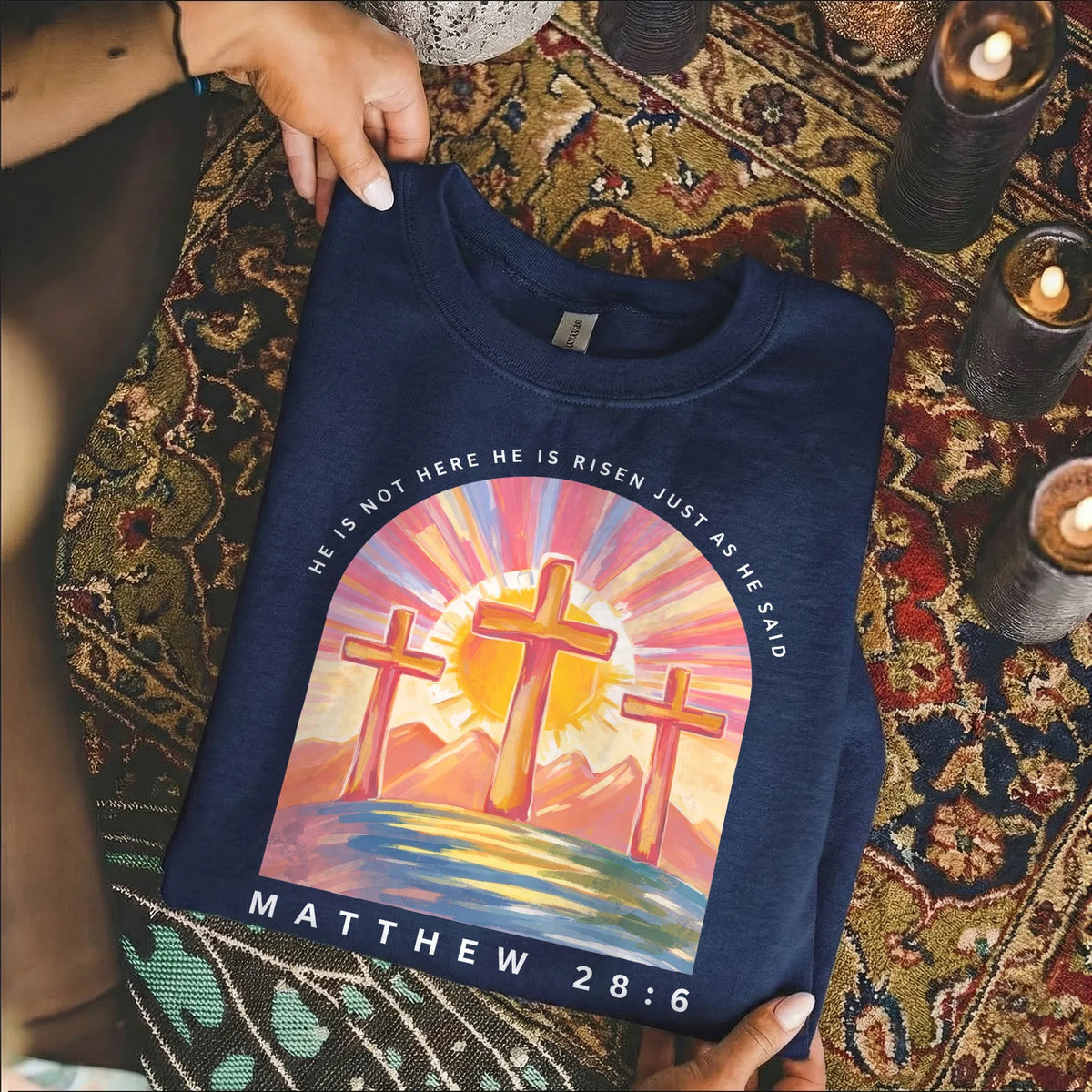 He Is Not Here Just As He Said – He is Risen – Unisex Tshirt / Hoodie / Sweatshirt - Faith Guided Life