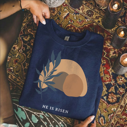 [COMFORT T-SHIRT] Minimalist Easter Resurrection – He is Risen