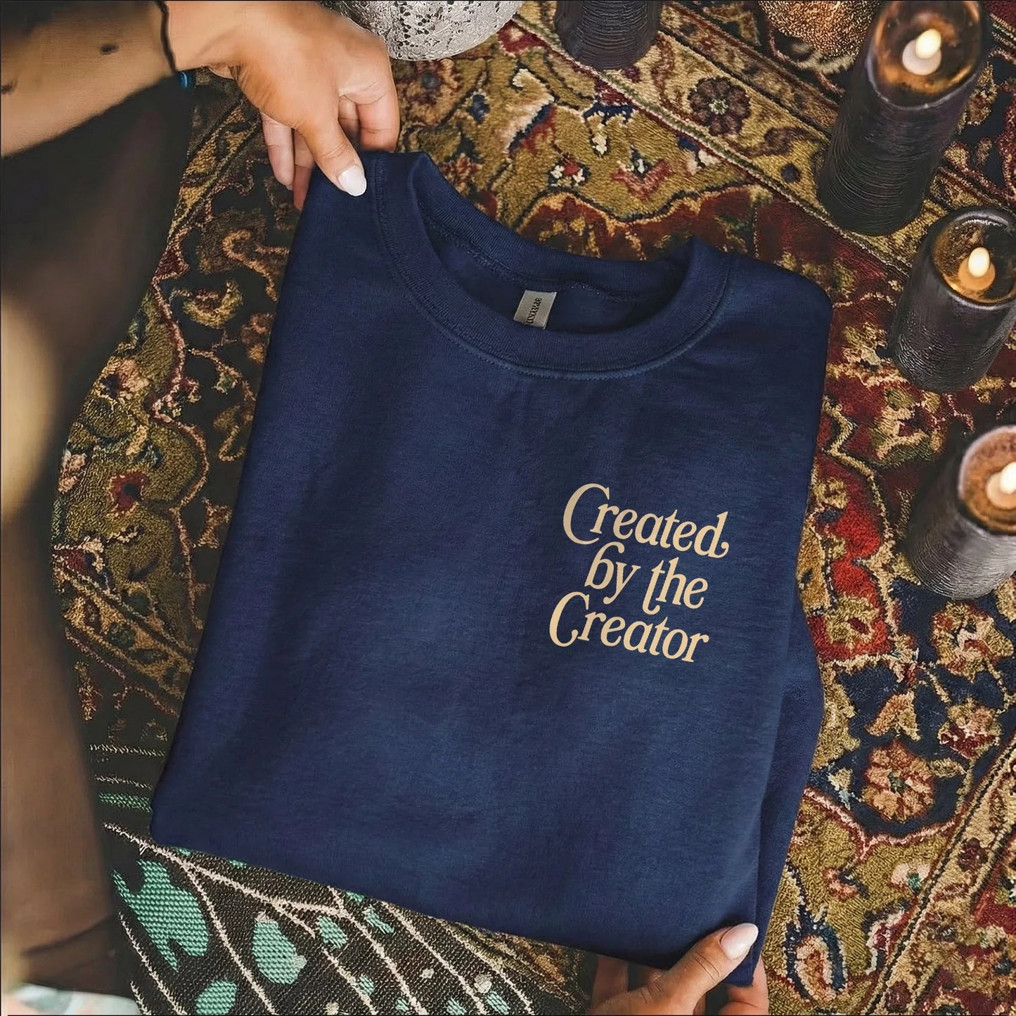 Created By The Creator - Two Sides - Faith Floral - Unisex Tshirt / Hoodie / Sweatshirt - Faith Guided Life