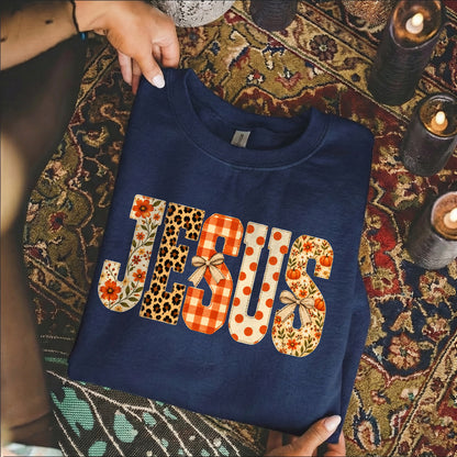 Jesus Fall Floral Leopard - Unisex Tshirt / Hoodie / Sweatshirt
