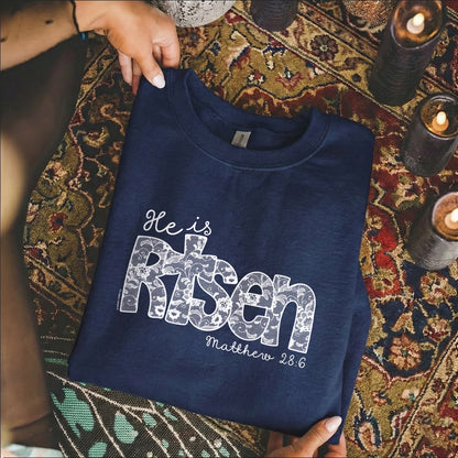 Christian Easter Matthew 28:6 – He is Risen – Unisex Tshirt / Hoodie / Sweatshirt