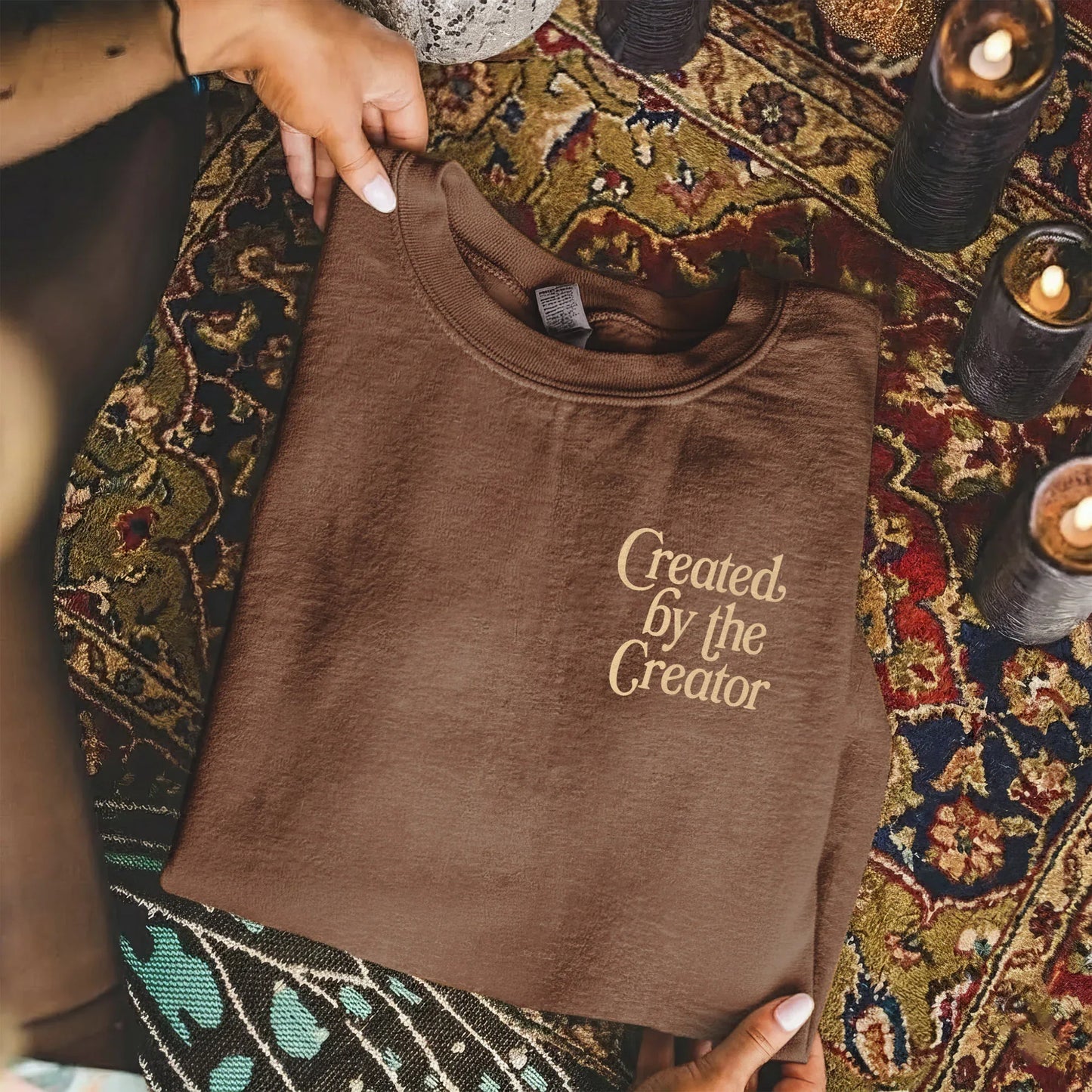 Created By The Creator - Two Sides - Faith Floral - Unisex Tshirt / Hoodie / Sweatshirt - Faith Guided Life