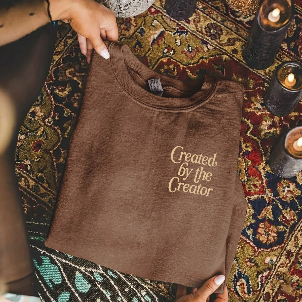 Created By The Creator - Two Sides - Faith Floral - Unisex Tshirt / Hoodie / Sweatshirt - Faith Guided Life