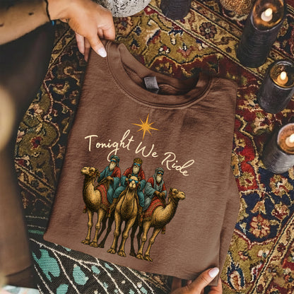 Three Wise Men Riding Camel – Unisex Tshirt / Hoodie / Sweatshirt
