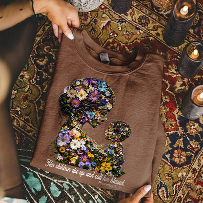 Floral Motherhood - Proverbs 31:28 – Unisex Tshirt / Hoodie / Sweatshirt