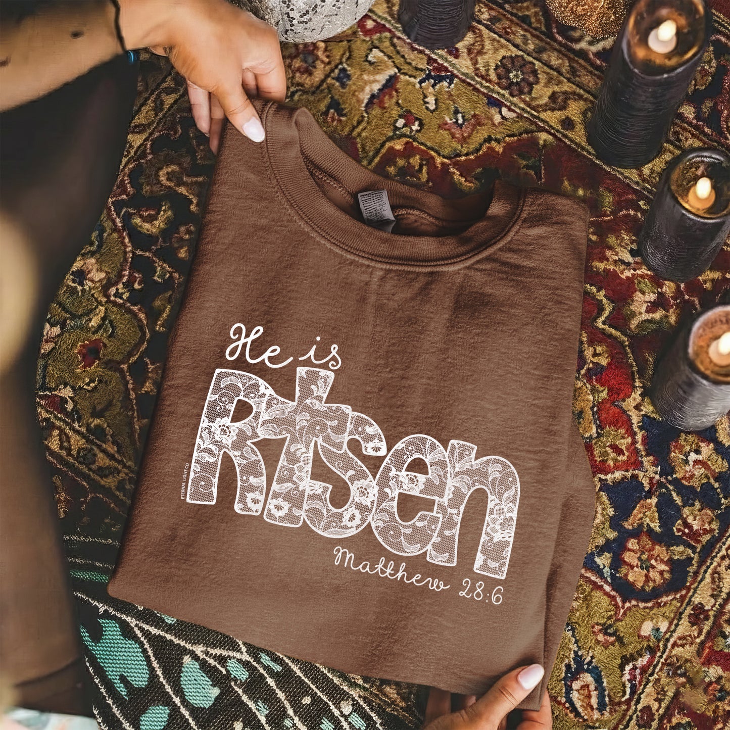 Christian Easter Matthew 28:6 – He is Risen – Unisex Tshirt / Hoodie / Sweatshirt