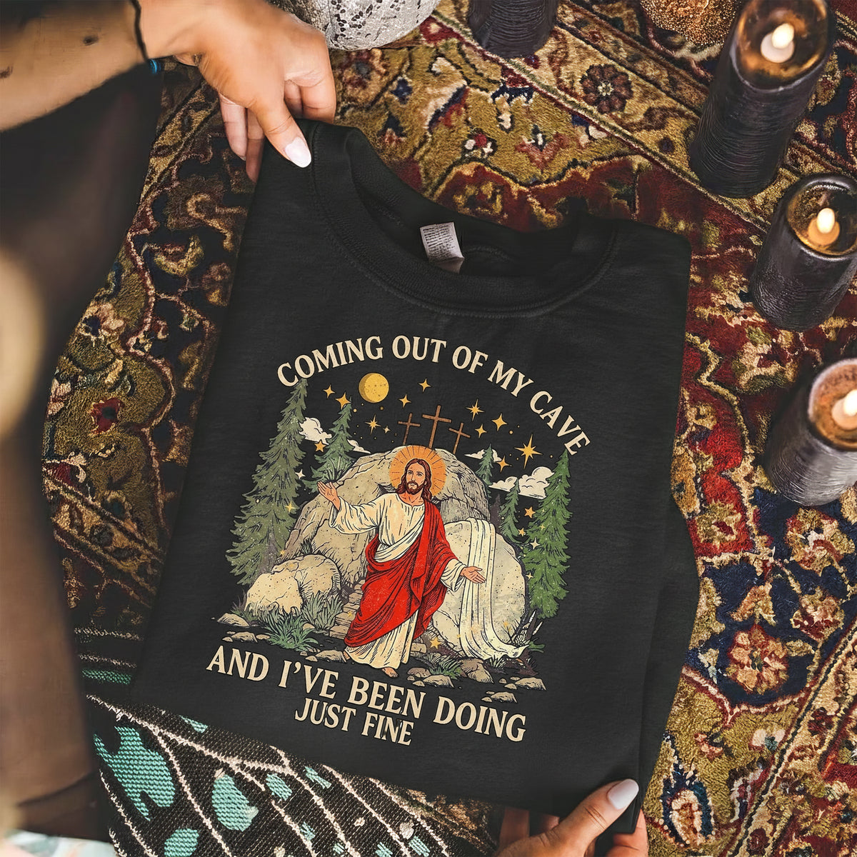 Christian Faith Jesus Resurrection – He is Risen – Unisex Tshirt / Hoodie / Sweatshirt