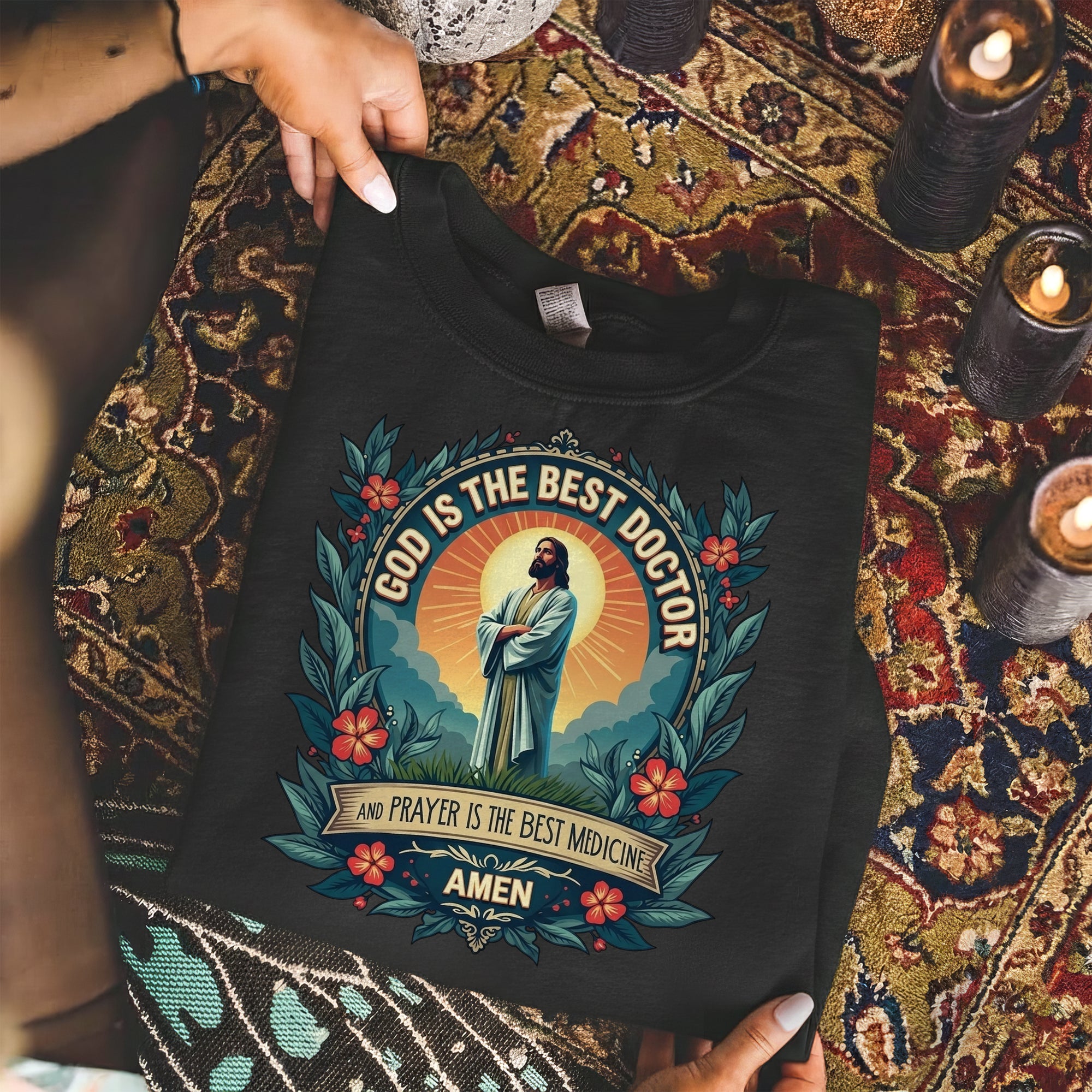 Christian Prayer Healing – Faith Message – Unisex Tshirt / Hoodie / Sweatshirt