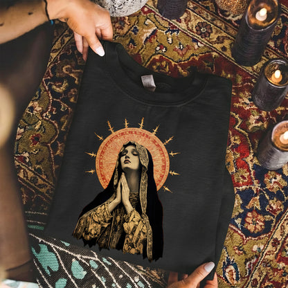 Blessed Virgin Mary Devotional Art – Unisex Tshirt / Hoodie / Sweatshirt