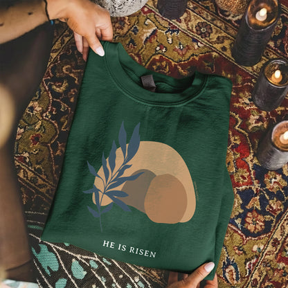 Minimalist Easter Resurrection – He is Risen – Unisex Tshirt / Hoodie / Sweatshirt