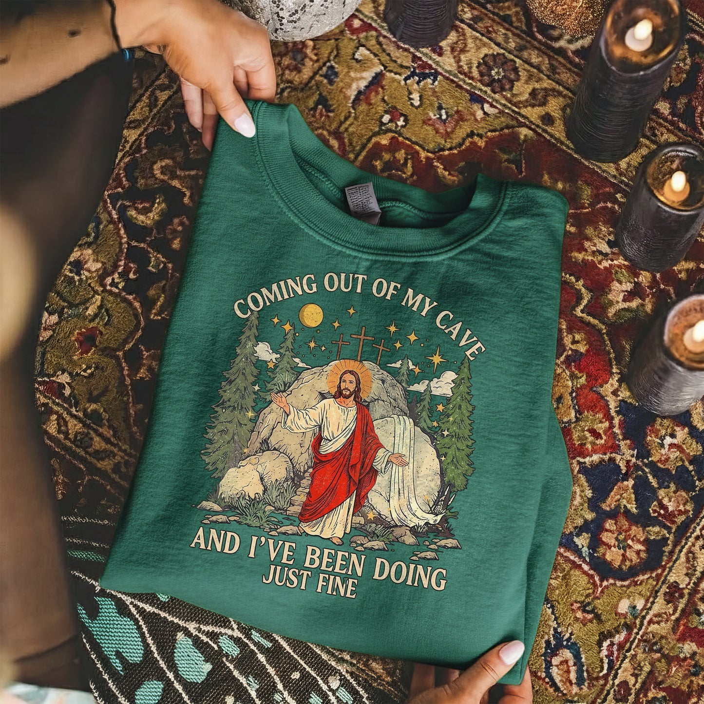 Christian Faith Jesus Resurrection – He is Risen – Unisex Tshirt / Hoodie / Sweatshirt