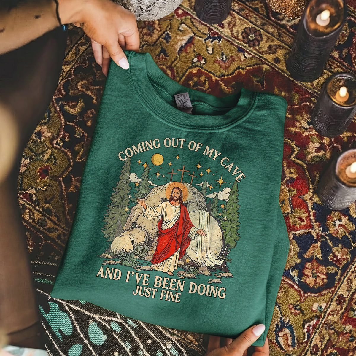 Christian Faith Jesus Resurrection – He is Risen – Unisex Tshirt / Hoodie / Sweatshirt